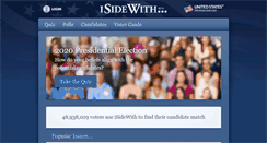 Desktop Screenshot of isidewith.com